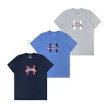 타미힐피거 타미힐피거 H로고 레터링 반팔 티셔츠