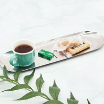 물티슈 물수건받침대 좁고 얇고 긴접시 실버 특대