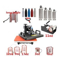 핸드 열 전사기 DIY 콤보 승화 열전사 프레스기 티셔츠 프린터 머그 모자 축구공 병 펜 신발 폰 케이스용, 06 Combination 6_04 영국 플러그