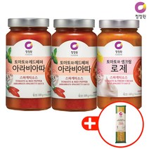 청정원 파스타소스 아라비아따600g x2+로제600g x1+스파게티면 500g x1 증정, 1개