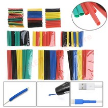 328Pcs 축소 폴리올레핀 모듬 열 수축 튜브 와이어 케이블 절연 슬리브 튜브 세트 21 방수 파이프 슬리브