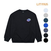 리트머스 리트머스 공용 등워딩 변형 기모 맨투맨_LK9TU962