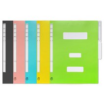 문화산업 F494-7 A4 PP 플라스틱 정부화일 정보문서화일 시험지화일 10개, A.오피스존 노랑(10개입)