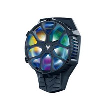 fy01 휴대용 핸드폰 쿨러 휴대 전화 게임 액세서리 라디에이터 w rgb 다채로운 빛, 01년