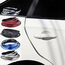 MN 레이저도금 UV코팅 소프트PVC 자동차 문콕방지 도어가드, 10m, 카본 블랙, 1개