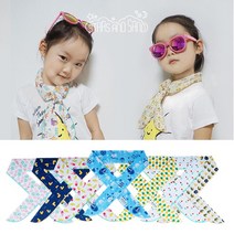 별과모래 유아동(성인겸용) 아이스 쿨스카프 1+1/ 쿨목토시, 01.마린블루/08.프렌즈울