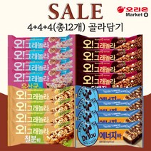 오리온 마켓오 오 그래놀라바 유산균바 철분바 단백질바 에너지바 4종 4+4+4(총12개) 골라담기, 유산균바35g x 4개, 에너지바40g x 4개, 철분바35g x 4개