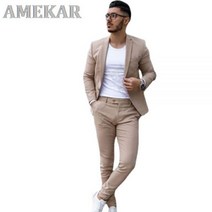 남자 봄 가을 정장 남성 겨울 베스트 조끼 슈트 2 조각 Mens 슬림 맞는 비즈니스 의상 신랑 턱시도 최고의 Groomsman 망 결혼식 옷