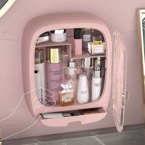 키밍 무타공 욕실 수납 정리함 세면대 보관함 H2304, 핑크