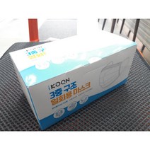 일회용마스크 비말차단 흰색 성인용 대형 3중필터 50매 1통 중국산