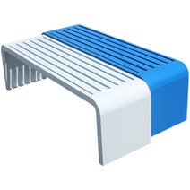 공원벤치 정원 평벤치 컬러 야외용 운동장 철제 주물, 150x40x45 레드
