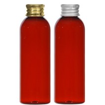 알루미늄캡 50ml 60ml 75ml 80ml 100ml 어메니티 공병, 1개, 100ml갈색용기 골드캡