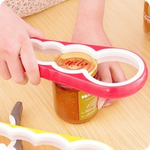 크리 에이 티브 다기능 병따개 가정용 캔 오프너 플라스틱 비 슬립 스크류 캡 가정용 주방 용품, yellow, yellow