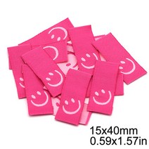 50pcs Cartoon Animals Cloth Labels 옷 Handma Label Bear Smiley Rabbit Hand Ma Tags on Hats Bags Sewi, 04 04