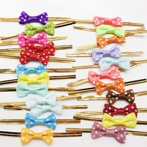 50Pcs 나비 넥타이 포장 선물 가방 골드 와이어 Bowknot 바인딩 와이어 DIY 롤리팝 캔디 비스킷 스낵 포장 씰링 고정 넥타이, Multicolor