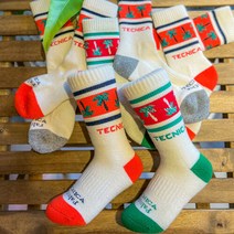 스포츠_ 테크니카 팜트리 콜라보 울양말 메리노울 등산 양말, WHITE/GREEN/S