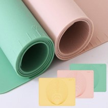실리콘 반죽매트 두꺼운 제빵작업대 베이킹매트 핑크