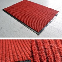 빗물유입차단 수분흡수 흙털이 업소용발매트 대리석바닥 대형식당 장마철 미끄럼방지, 레드