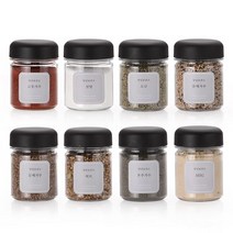 비프로젝트 NEW 블랙 미니 양념통 8p+셀프스티커 8종