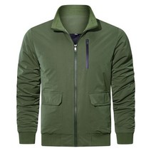 하드쉘자켓 수입밀리터리 밀리터리바람막이 미군바람막이 남성 면 재킷 두꺼운 스탠드 칼라 코트 가 겨울 따뜻한 솔리드 컬러 비즈니스 캐주얼 재킷 남성 방풍 폭격기 코트