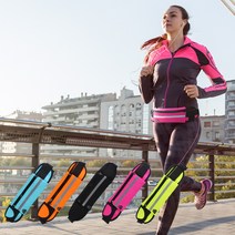 러닝 라이딩 네온컬러 방수가방 허리포켓, 스카이블루