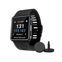 Shot Scope V3 GPS 골프 워치 자동 샷 추적 FMB 위험 거리 획득한 스트로크 iOS 및 Android 앱 100개 이상의 통계 36000개 사전 로드된 전 세계 코스, Black