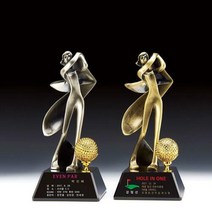 골프 트로피 제작 홀인원트로피 싱글 트로피 선물, 단품