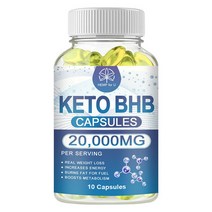다이어트 영양제 10/60PCS KETO BHB 20000mg 퓨어 케톤 지방 버너 체중 감량 다이어트 알약 케토시스, 10PCS