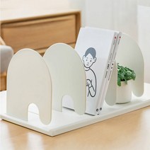 북트레이 1단 이동식 책꽂이 매거진랙 유아 미니 이케아 책장 너비조절 책상위책꽂이 북앤드, 레드+옐로우