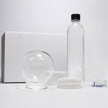 스노우만들 스노우볼 만들기 DIY 키트 100mm 풀 패키지/워터볼 만들기/재료, 플라스틱구+실리콘마개
