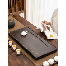 나무쟁반 가정용 차 테이블 대형 배수 나무 플레이트, 산 60X30
