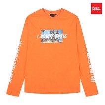 인터크루 인터크루 공용 소매 레터링 티셔츠_오렌지_ITT1TR42AOR (P002253910)