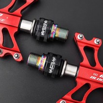 MUQZI 퀵 릴리스 페달 홀더 티타늄 합금 스테인레스 스틸 익스텐더 MTB 도로 접이식 자전거 어댑터, 07 StainlessSteel Glod