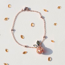 러빈볼 상큼미 톡톡! 제주감귤 스노우볼 팔찌