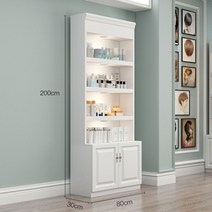 상품 진열대 4단 스탠드 인테리어 맞춤 소품 철제 진열장, 05 [200x80x30화이트]클래식/2f6