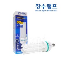 우리조명 EL 삼파장램프 55W E26, 주광색