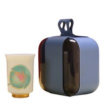 온도에따라 색 변하는 잔 선물 파티 소품 새우 꽃게, 돈꼬치 물고기 색깔 변화 마스터 컵 선물 상자