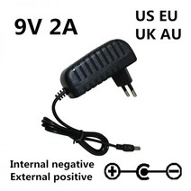 9V 2A 교체 AC DC 어댑터 충전기 롤랜드 PSB-1U 드럼 피아노 키보드 Po 전원어댑터, 옵션-01.Reverse polarity_옵션-01.A