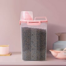 디에스펫 강아지 고양이 소분 사료보관통, 그린