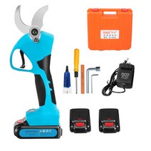 SUCA SC-8605 공업용 무선 충전식 전지가위 전동가위 40mm 칼날 배터리2개, 블루