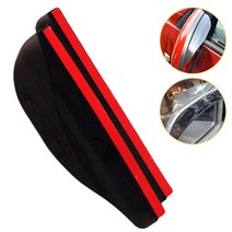 유연한 자동차 후면 보기 사이드 미러 안티 레인 블레이드 바이저 스노우 가드 워터 썬 브라운 액세서리 2, 02 Black