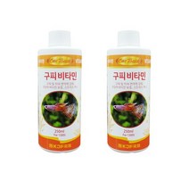원터치 구피 비타민, 250ml, 2개입