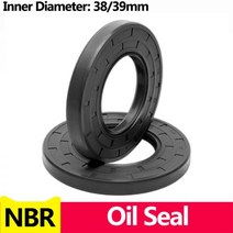 NBR 프레임 워크 오일 씰 TC 니트릴 고무 커버 더블 립 스프링 베어링 샤프트 ID * OD THK 38/39mm, 한개옵션1, 45 38x57x9(1pcs)