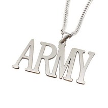 ANLIDY Kpop Bts Jewelry ARMY 레터 목걸이 트렌디한 방탄소년단 펜던트 유니 패션 펑크 액세서리 소녀