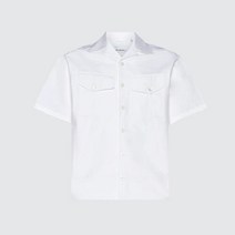 NEIL BARRETT [명품]남성 닐바렛 23SS 포켓 화이트 반팔셔츠 PBCM114 U014 03 39195802891 571111725