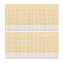 테스트 프로브 포고 핀 소켓 컨택트 리셉터클 전자회로스프링 핀 P100-E2 직경 1.36mm 길이 33.3mm G5AB 100 개, 금, 1개