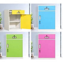 캐비닛 컬러 캐비넷 철제 사무실 개인사물함 미니, 65cm 5도어 캐비닛