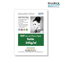 두릭스 사틴 245g A4 A3 A3+ DURIX Satin 245g 인화지 사진인화지 포토용지 사진용지 반광택, A3 25매