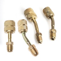 진공 펌프 자동차 에어컨 냉매 탱크 어댑터 커넥터 미니 시스템에 HVAC R410a R134a 4피스