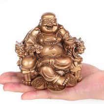 불상 부처님상 여래 미륵불 불교 재산 웃다 큰 소리로 부처님 품 사무실 가정 행복 인형, 1